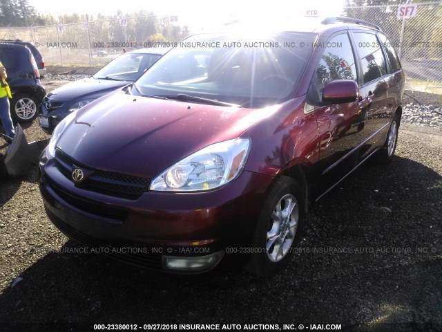 5TDBA22C94S011400 - 2004 TOYOTA SIENNA XLE/XLE LIMITED MAROON photo 2