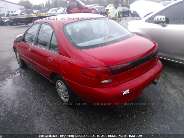 1FALP13P9VW326302 - 1997 FORD ESCORT LX/SPORT RED photo 3