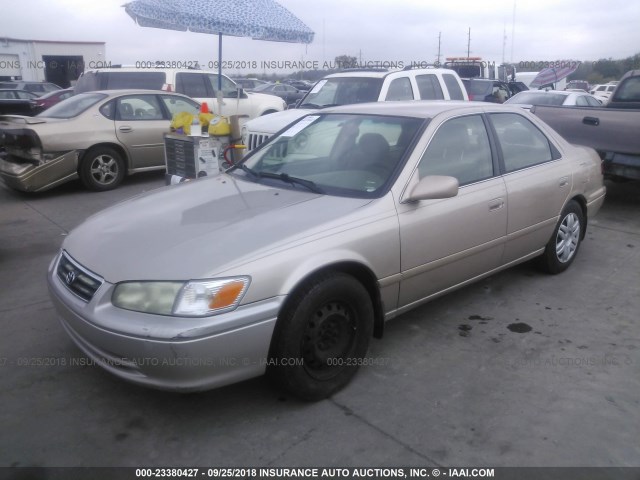 4T1BG22K31U811117 - 2001 TOYOTA CAMRY CE/LE/XLE 金色 照片 2