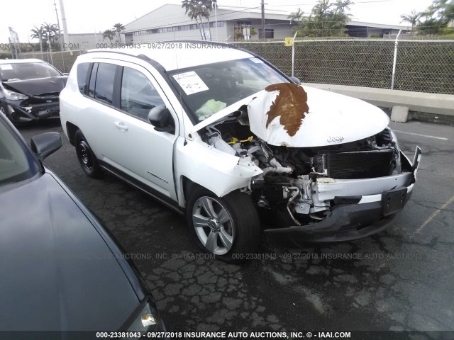 1C4NJCBA7GD633947 - 2016 JEEP COMPASS SPORT WHITE photo 1