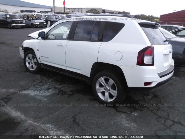 1C4NJCBA7GD633947 - 2016 JEEP COMPASS SPORT WHITE photo 3