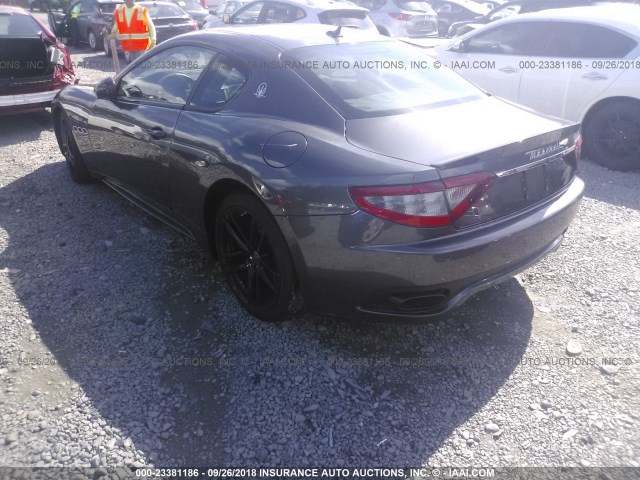 ZAM45VLAXH0214506 - 2017 MASERATI GRANTURISMO S/SPORT/MC GRAY photo 3