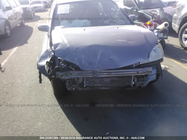 2HGES26715H550151 - 2005 HONDA CIVIC EX SILVER photo 6