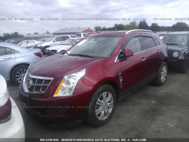 3GYFNAEY0BS629067 - 2011 CADILLAC SRX LUXURY COLLECTION RED photo 2