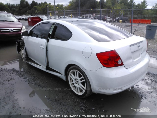 JTKDE177850053153 - 2005 TOYOTA SCION TC 白色 照片 3