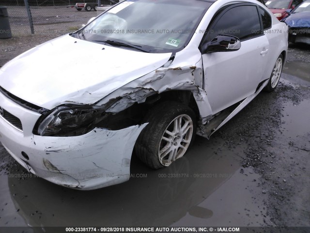 JTKDE177850053153 - 2005 TOYOTA SCION TC 白色 照片 6