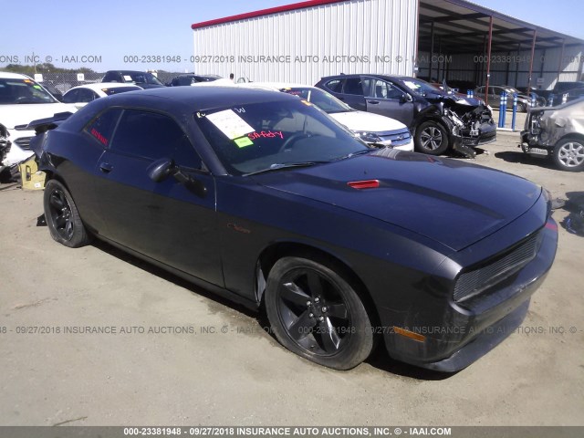 2C3CDYAGXEH126644 - 2014 DODGE CHALLENGER SXT GRAY photo 1