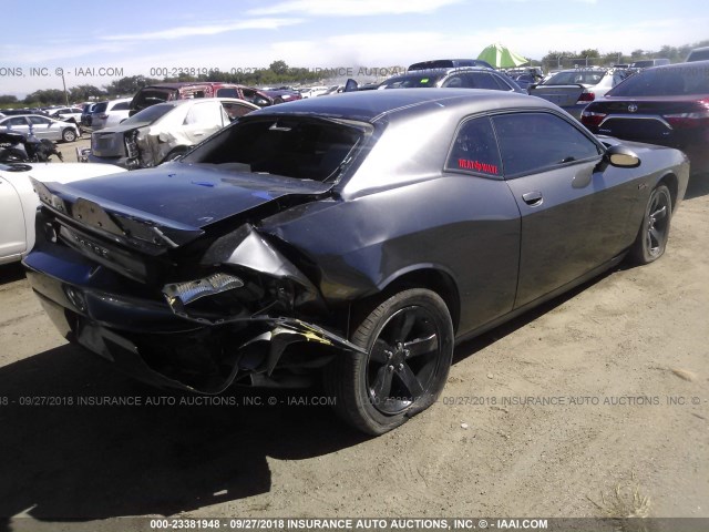 2C3CDYAGXEH126644 - 2014 DODGE CHALLENGER SXT GRAY photo 4