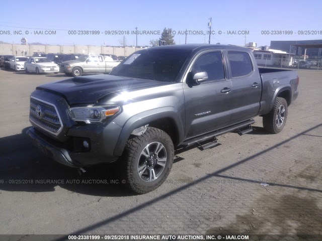 3TMDZ5BN5GM007353 - 2016 TOYOTA TACOMA GRAY photo 2