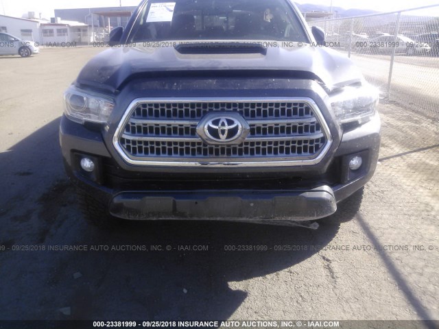 3TMDZ5BN5GM007353 - 2016 TOYOTA TACOMA GRAY photo 6