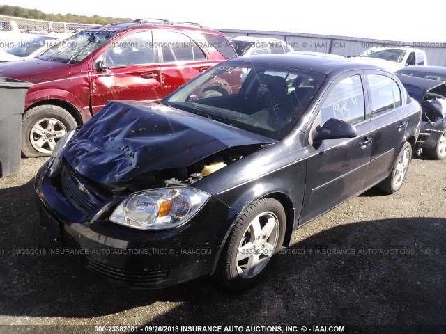 1G1AF5F53A7231219 - 2010 CHEVROLET COBALT 2LT BLACK photo 2