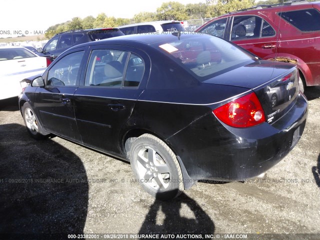 1G1AF5F53A7231219 - 2010 CHEVROLET COBALT 2LT BLACK photo 3