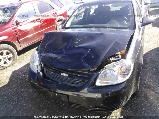 1G1AF5F53A7231219 - 2010 CHEVROLET COBALT 2LT BLACK photo 6