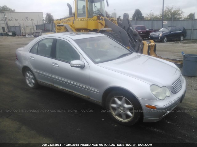 WDBRF61J82F172503 - 2002 MERCEDES-BENZ C 240 SILVER photo 1