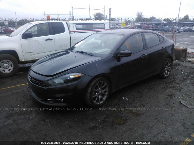 1C3CDFBBXFD247907 - 2015 DODGE DART SXT BLACK photo 2