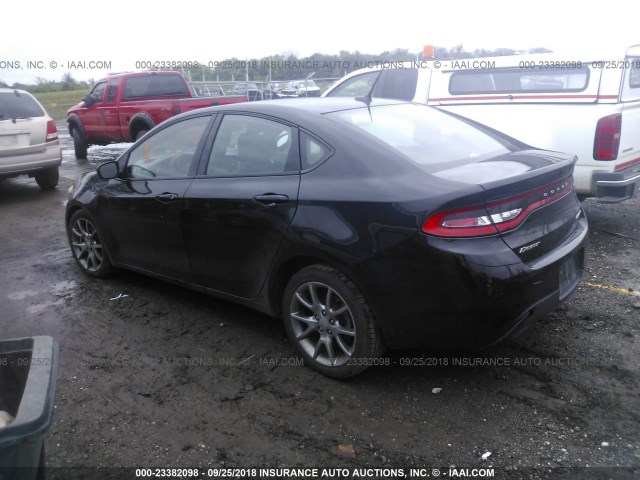 1C3CDFBBXFD247907 - 2015 DODGE DART SXT BLACK photo 3