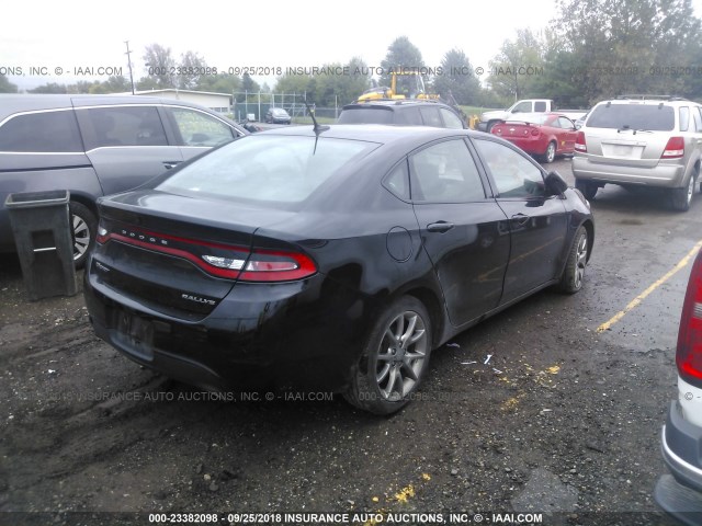 1C3CDFBBXFD247907 - 2015 DODGE DART SXT BLACK photo 4