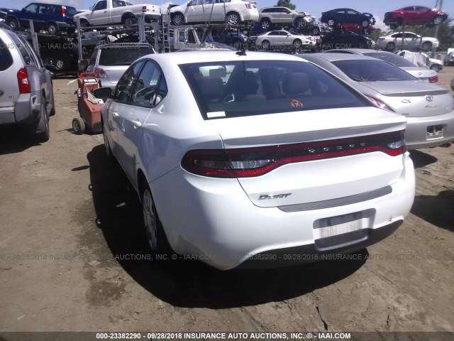 1C3CDFAA3ED677592 - 2014 DODGE DART SE WHITE photo 3