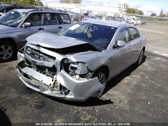 1G1ZE5E15BF389427 - 2011 CHEVROLET MALIBU LTZ ვერცხლისფერი ფოტო 2