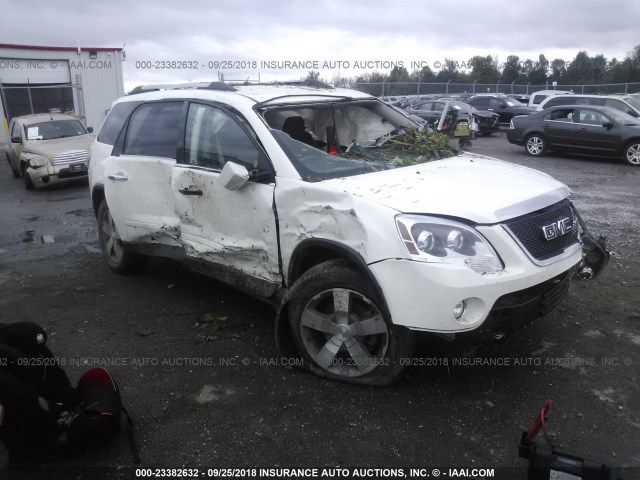 1GKLRMEDXAJ108888 - 2010 GMC ACADIA SLT-1 WHITE photo 1