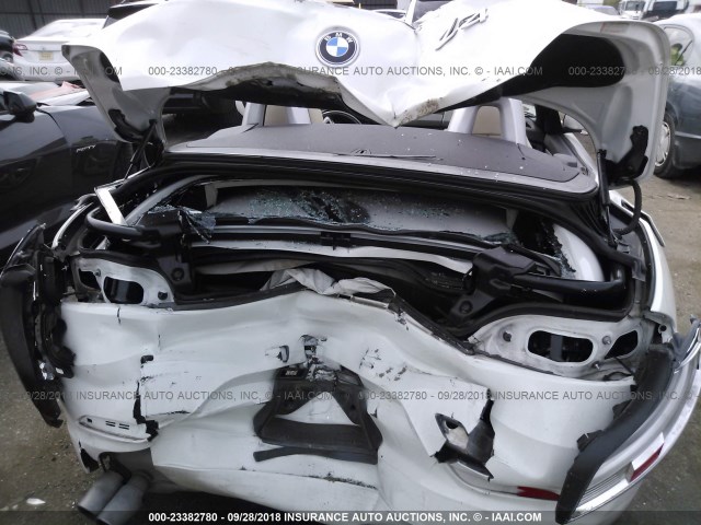 WBALM5C5XAE377572 - 2010 BMW Z4 SDRIVE30I WHITE photo 6