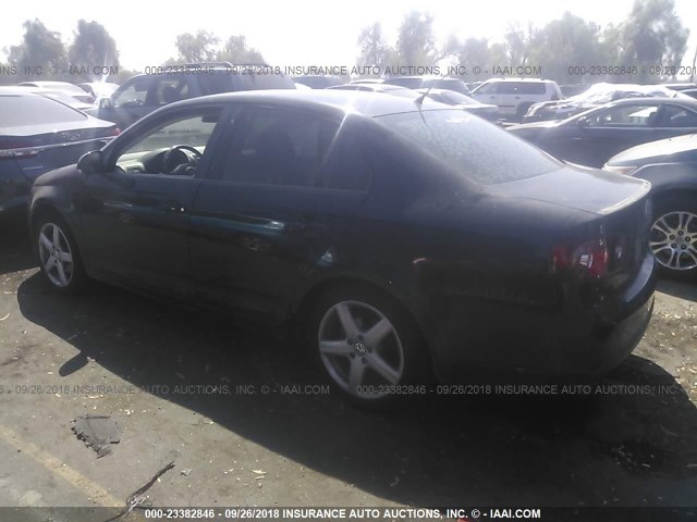 3VWRZ7AJ8AM152536 - 2010 VOLKSWAGEN JETTA SE/SEL BLACK photo 3