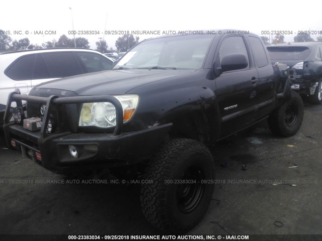 5TEUU4EN2AZ730110 - 2010 TOYOTA TACOMA ACCESS CAB BLACK photo 2