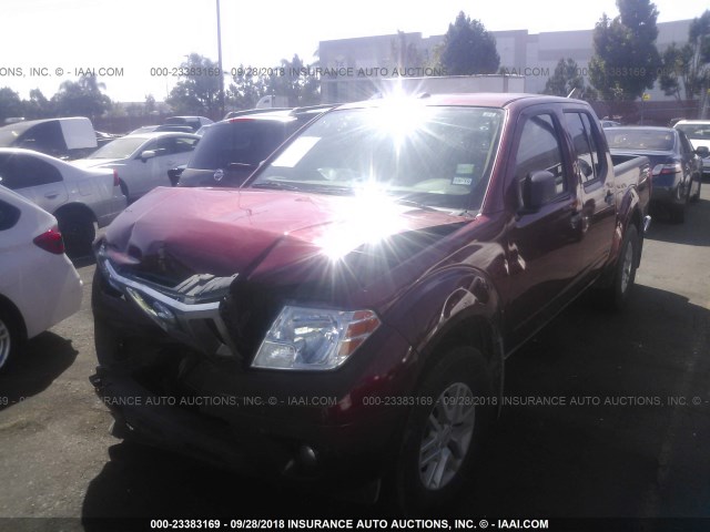 1N6AD0ER6HN772062 - 2017 NISSAN FRONTIER S/SV/SL/PRO-4X RED photo 2