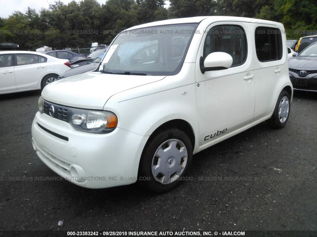 JN8AZ2KR5AT150479 - 2010 NISSAN CUBE S/SL/KROM WHITE photo 2