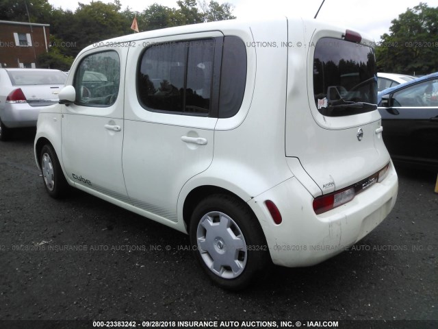 JN8AZ2KR5AT150479 - 2010 NISSAN CUBE S/SL/KROM WHITE photo 3