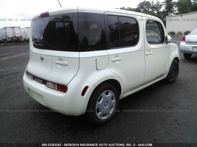 JN8AZ2KR5AT150479 - 2010 NISSAN CUBE S/SL/KROM WHITE photo 4