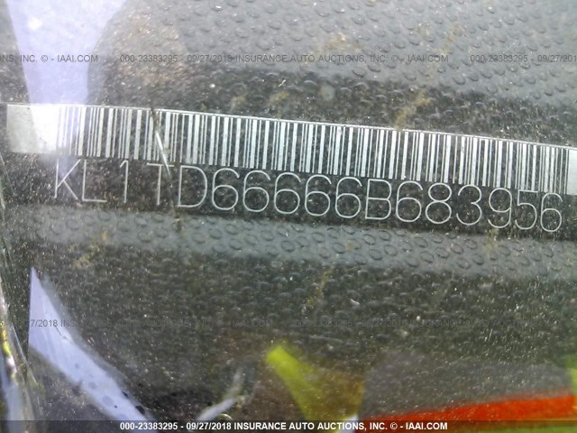 KL1TD66666B683956 - 2006 CHEVROLET AVEO LS RED photo 9