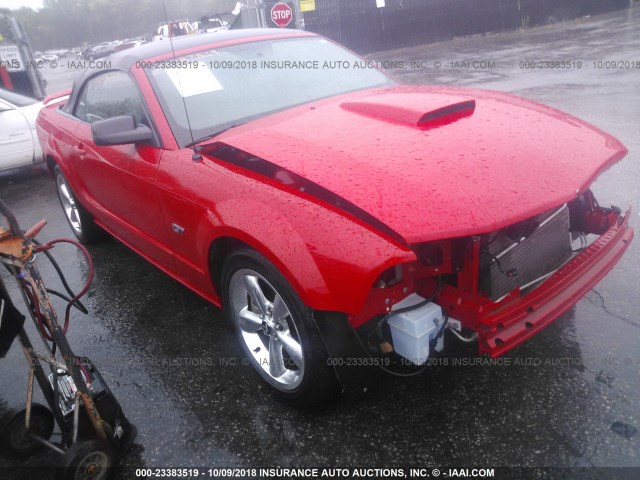 1ZVHT85H175304472 - 2007 FORD MUSTANG GT RED photo 1