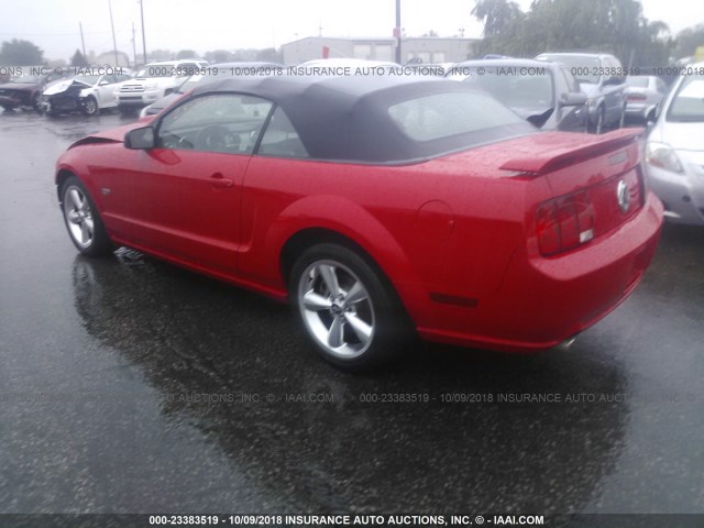 1ZVHT85H175304472 - 2007 FORD MUSTANG GT RED photo 3