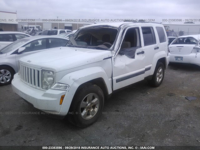 1C4PJLAK8CW115363 - 2012 JEEP LIBERTY SPORT WHITE photo 2