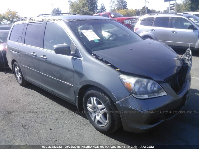 5FNRL386X7B450677 - 2007 HONDA ODYSSEY EXL GRAY photo 1