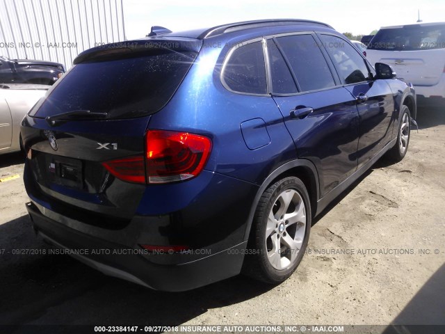 WBAVM1C52EVW48423 - 2014 BMW X1 SDRIVE28I BLUE photo 4