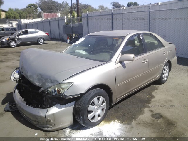 4T1BE32KX3U702765 - 2003 TOYOTA CAMRY LE/XLE/SE BEIGE photo 2