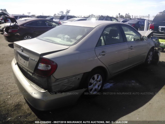 4T1BE32KX3U702765 - 2003 TOYOTA CAMRY LE/XLE/SE BEIGE photo 4