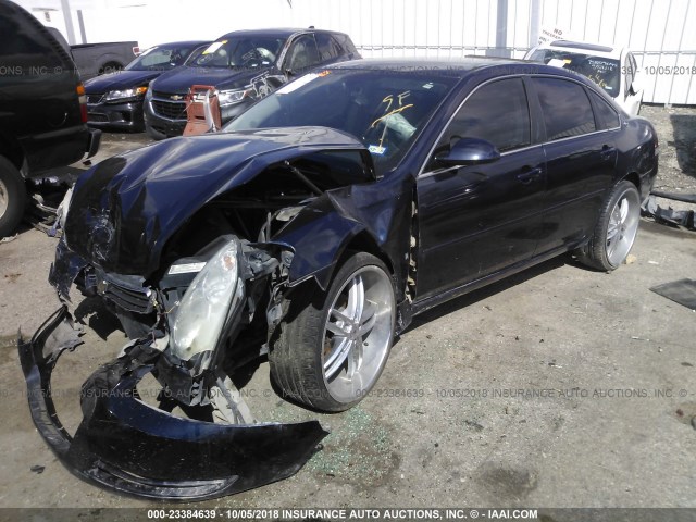 2G1WB58K589208974 - 2008 CHEVROLET IMPALA LS BLUE photo 2