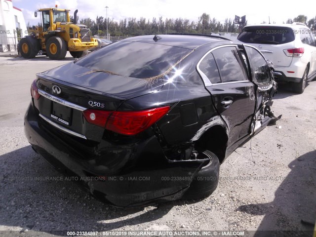 JN1BV7AR5EM707775 - 2014 INFINITI Q50 PREMIUM/SPORT BLACK photo 4