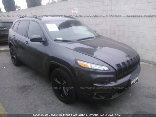 1C4PJLCB6JD560612 - 2018 JEEP CHEROKEE LATITUDE GRAY photo 1