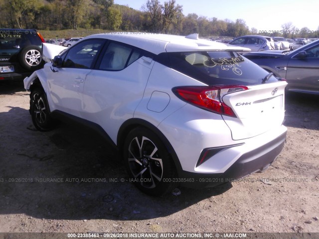 JTNKHMBX1J1009333 - 2018 TOYOTA C-HR XLE/XLE PREMIUM WHITE photo 3