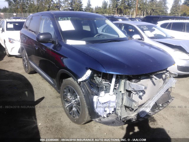 JA4AZ3A32JZ061832 - 2018 MITSUBISHI OUTLANDER SE/SEL Dark Blue photo 1