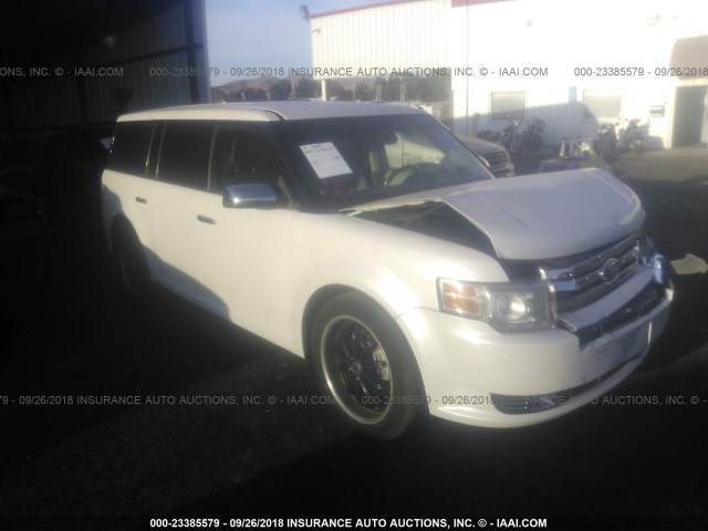 2FMGK5DC0BBD08745 - 2011 FORD FLEX LIMITED WHITE photo 1