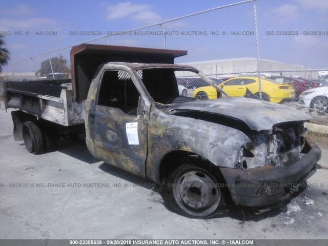 1FDAF56F32EA58309 - 2002 FORD F550 SUPER DUTY BLACK photo 1