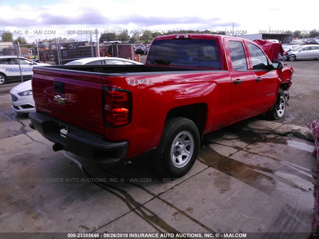 1GCVKNEC0JZ381832 - 2018 CHEVROLET SILVERADO K1500/K1500 LS RED photo 4