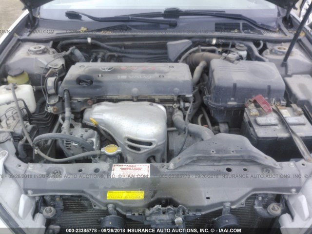 4T1BE32K42U606984 - 2002 TOYOTA CAMRY LE/XLE/SE GRAY photo 10