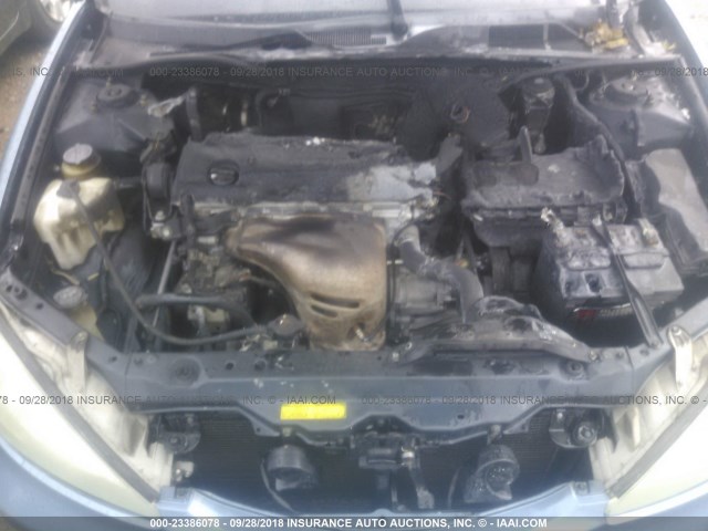 4T1BE32K24U926131 - 2004 TOYOTA CAMRY LE/XLE/SE BLUE photo 10