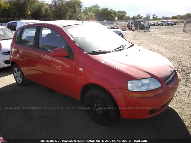 KL1TD66628B154801 - 2008 CHEVROLET AVEO LS RED photo 1